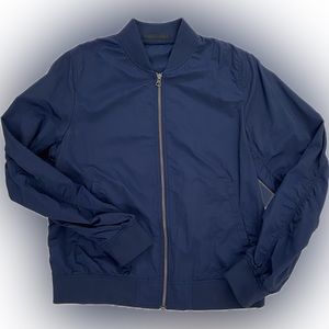 UNIQLO Women’s Bomber Windbreaker in Navy Blue